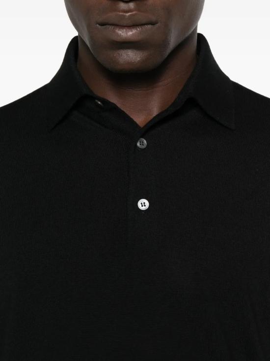 26FW 라르디니 폴로 티셔츠 CNLPML62CN64021 999 Nero - LARDINI