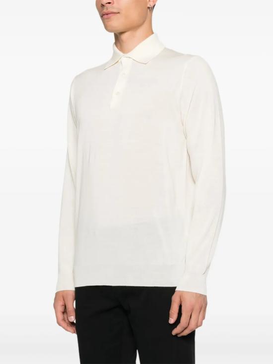 26FW 라르디니 폴로 티셔츠 CNLPML62CN64021 120 Bianco - LARDINI