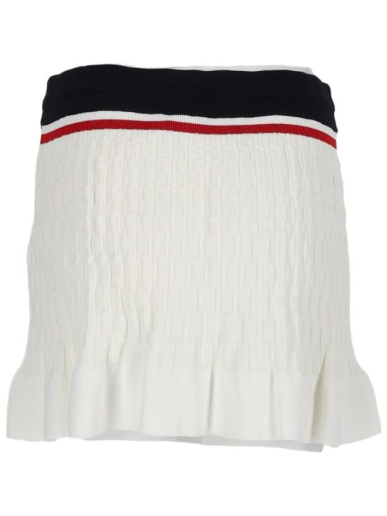26FW 카사블랑카 숏 스커트 W PF26 KW 1248 01WHITE NAVY - CASABLANCA