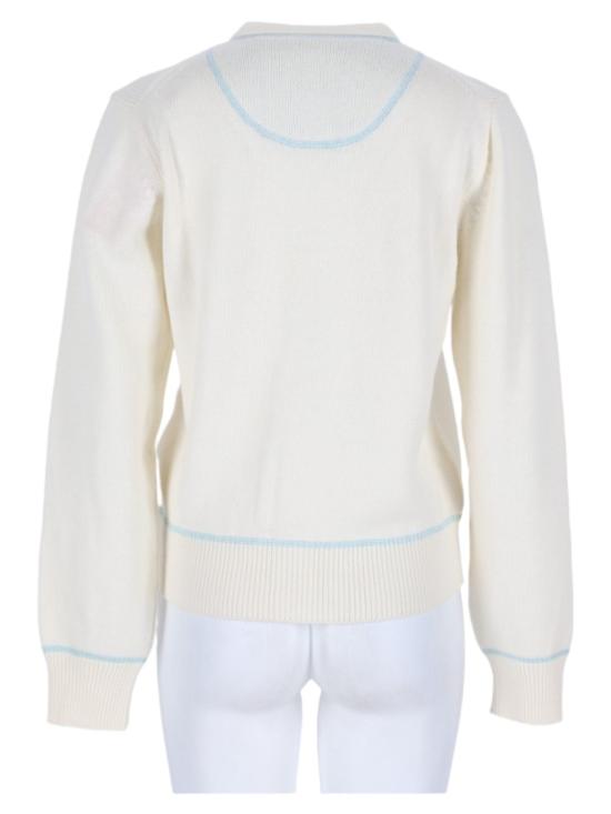 26FW 겐조 니트웨어 FG62CA7513FA 02 White - KENZO