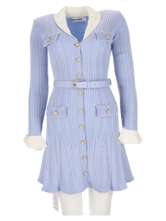 26FW 셀프 포트레이트 원피스 PF26 131S BL BLUE