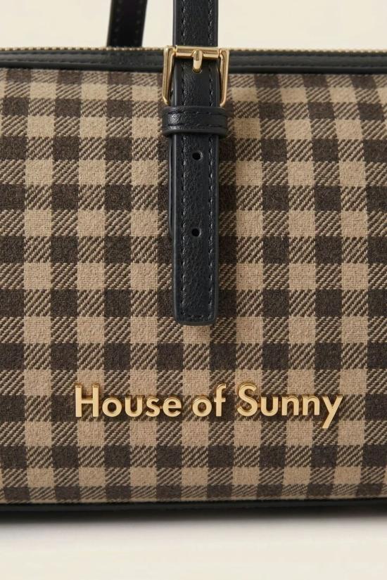  하우스오브써니 가방 하우스 오브 써니 셜리 백 멀티 체크 - HOUSE OF SUNNY