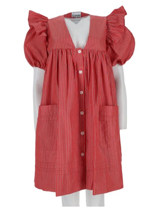 26FW 가니 원피스 A1030623 472 Red