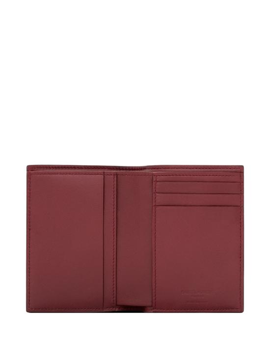 26FW 생로랑 투톤 스무스 가죽 반지갑 668726AAG2F 2052 BLACK - SAINT LAURENT