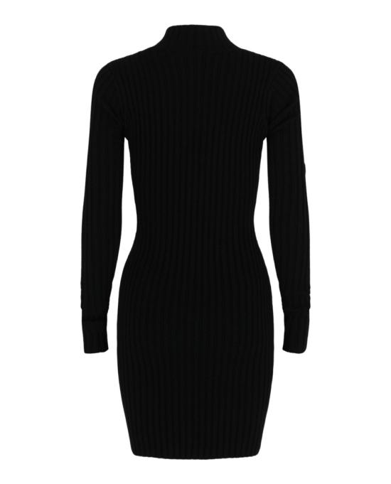  발렌시아가 미디 원피스 738803 T1667 1000 00002 S Black - BALENCIAGA