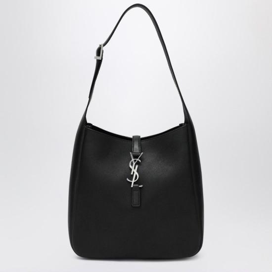 26FW 생로랑 LE 5 A 7 서플 스몰 그레인드 레더백 713938AACQG 1000 BLACK