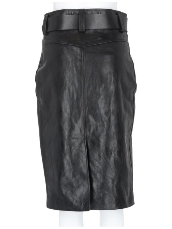  생로랑 미디 스커트 865021 YCVD21000 Black - SAINT LAURENT