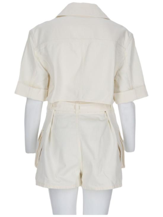 26FW 발망 점프수트 HF1PU040DG14 0FC White - BALMAIN