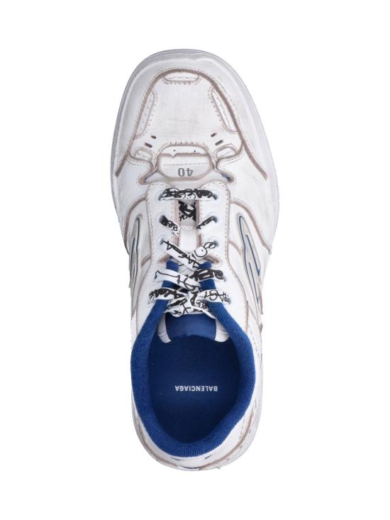 26FW 발렌시아가 햄튼스 미디움 원 아웃 스니커즈 841765 WCURB 9141 WHITE - BALENCIAGA