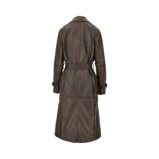 26FW 핑코 트렌치 코트 107055A3E8 Brown - PINKO