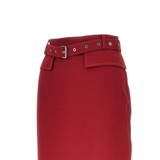 26FW 핑코 미디 스커트 107295A3DA Red - PINKO