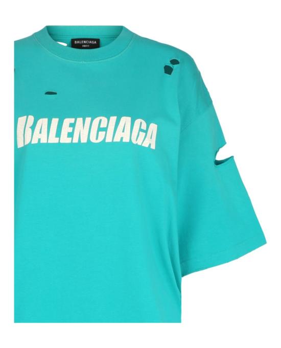  발렌시아가 탑 651795 TKVB8 4661 40940 M Blue - BALENCIAGA