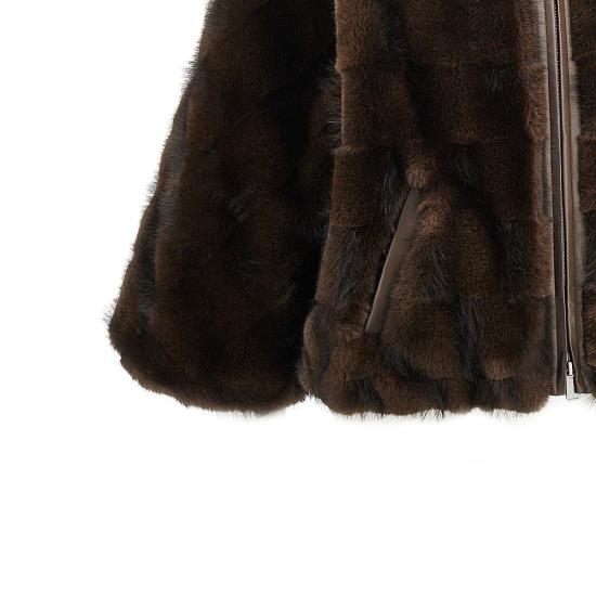 26FW 핑코 자켓 107054A3C5 Brown - PINKO