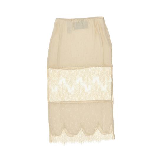 26FW 핑코 미디 스커트 107148A3FC Beige