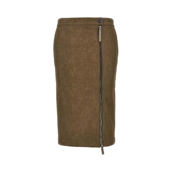 26FW 핑코 미디 스커트 107806A3MD Khaki