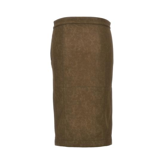 26FW 핑코 미디 스커트 107806A3MD Khaki - PINKO