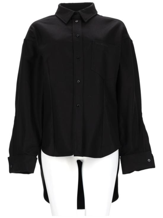  발렌시아가 클래식 코튼 셔츠 872318 TUP181000 Black