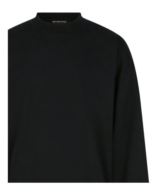  발렌시아가 긴팔 티셔츠 693949 TMVC1 1055 00974 2 Black - BALENCIAGA