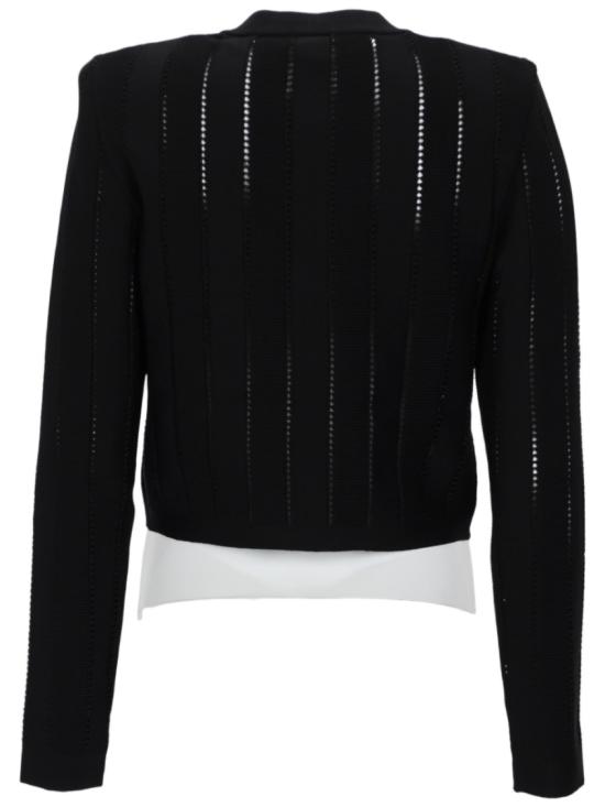 26FW 발망 니트웨어 HF1KL459KK34 0PA Black - BALMAIN