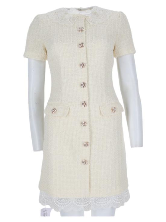 26FW 셀프 포트레이트 원피스 PF26 002SB C CREAM White