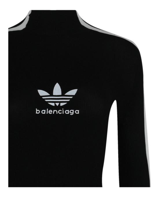  발렌시아가 미디 원피스 725429 T6211 1070 00008 M Black - BALENCIAGA