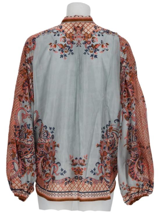 26FW 짐머만 탑 4461TSS261 BLUPF Grey - ZIMMERMANN