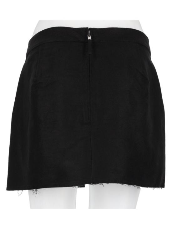 26FW 릭 오웬스 포그 컷오프 미니 스커트 포그 컷오프 미니 스커트 RP02F5374 MOR09 Black - RICK OWENS