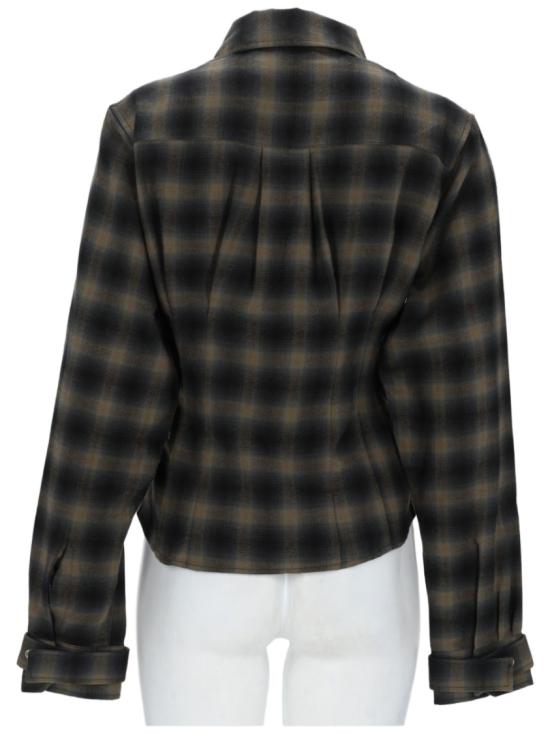 26FW 아워레가시 ENVELOP 엔벨롭 체크 셔츠 ENVELOP 엔벨롭 체크 셔츠 W4262EYC YUKONCHECKWOOLTON Black - OUR LEGACY