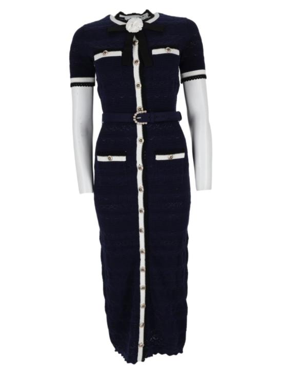 26FW 셀프 포트레이트 원피스 PF26 072MA N NAVY Black