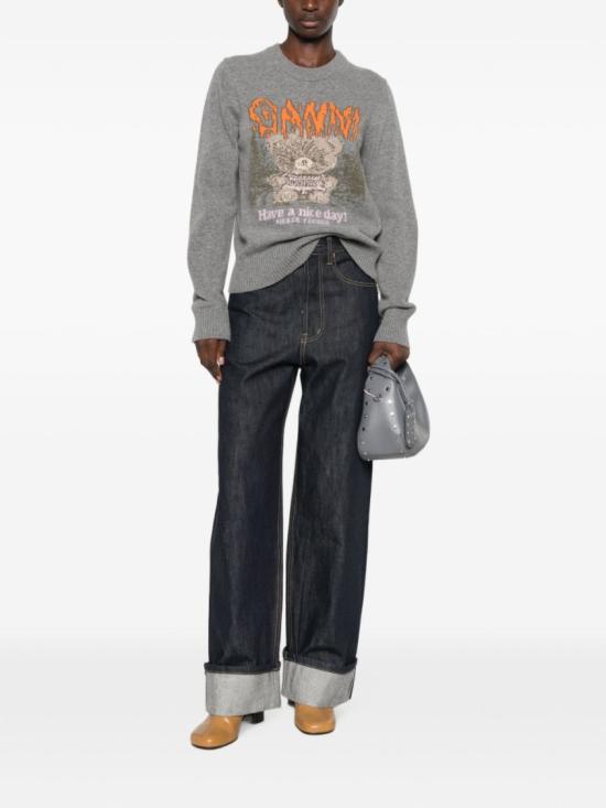 26FW 가니 니트웨어 A1150052920 Grey - GANNI
