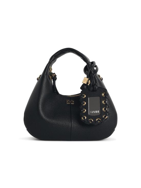 26FW 가니 미니 호보백 A6976099 Black