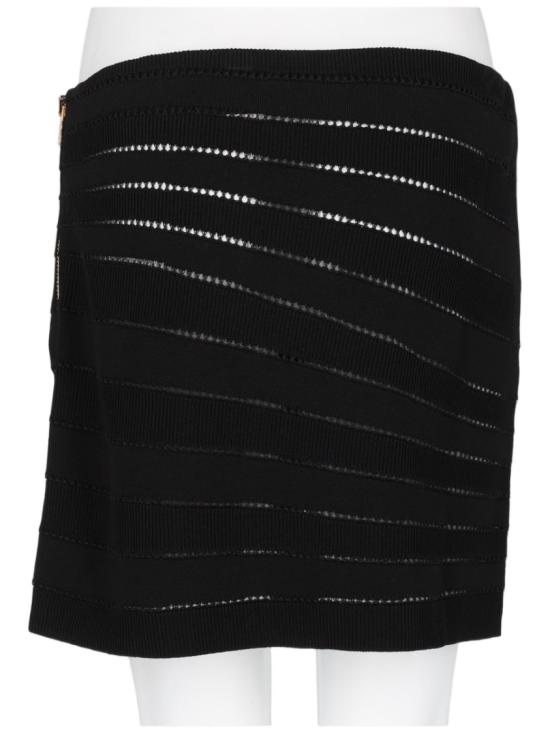 26FW 발망 숏 스커트 HF1LA695KK34 0PA Black - BALMAIN