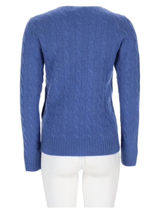 26FW 폴로 랄프로렌 폴로 자수 케이블 니트 스웨터 211971865 503NIMESBLUEHEATHER - POLO RALPH LAUREN