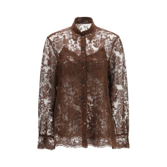 26FW 에르마노 설비노 블라우스 ERD492K393CSAPEYF91012BB BROWN
