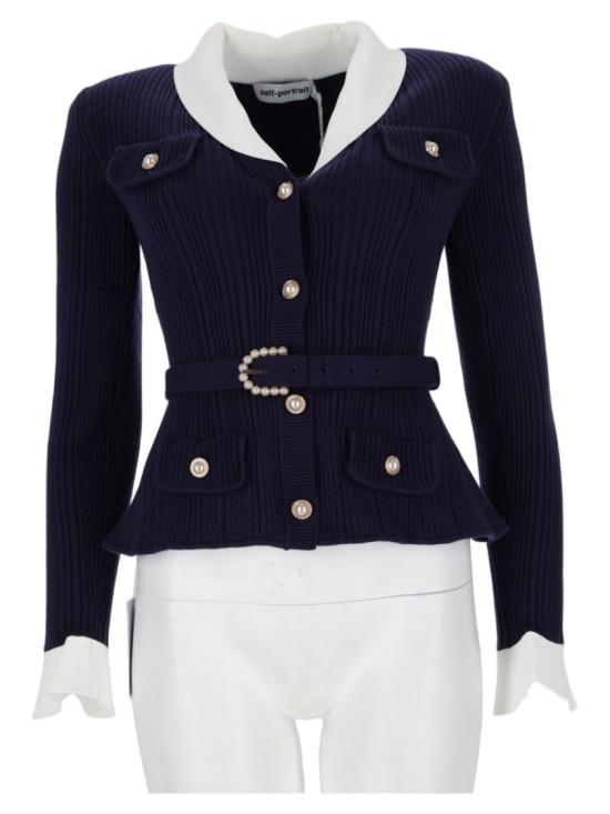 26FW 셀프 포트레이트 니트웨어 PF26 131C N NAVY Black