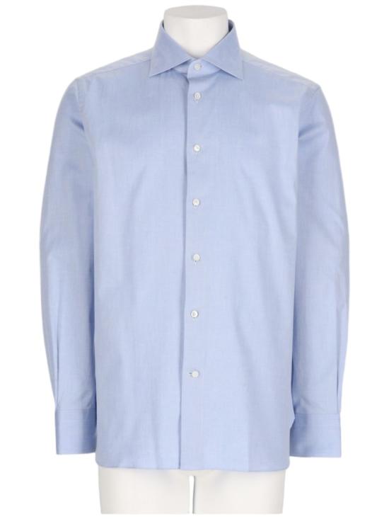 26FW 에르메네질도제냐 셔츠 401342A4 9MS0BAG Blue