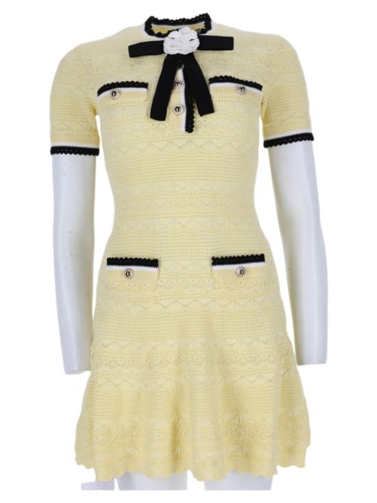 26FW 셀프 포트레이트 원피스 PF26 072S Y YELLOW Neutrals