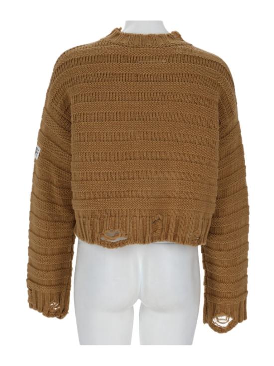 26FW MM6 메종마르지엘라 니트웨어 S52HL0031 M13040156 Brown - MM6 MAISON MARGIELA