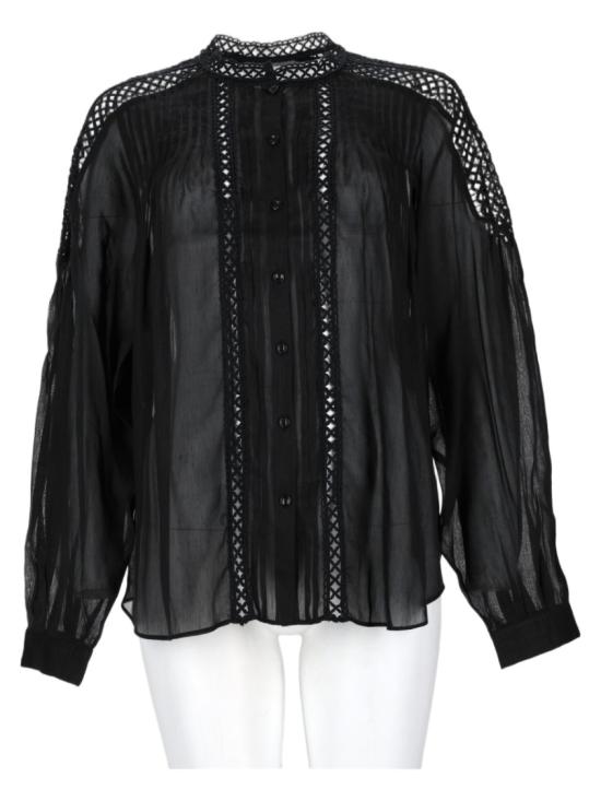 26FW 이자벨마랑에뚜왈 탑 HT0942FA D3J04E01BK Black