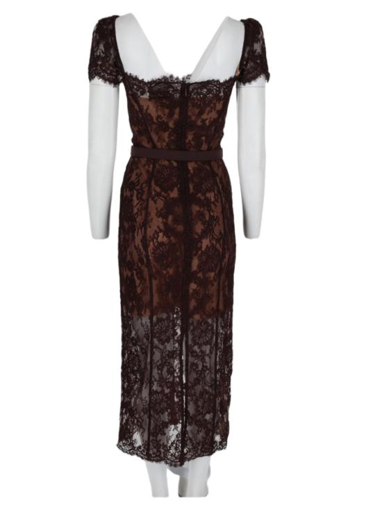 26FW 셀프 포트레이트 원피스 PF26 099MA BR BROWN Black - SELF PORTRAIT