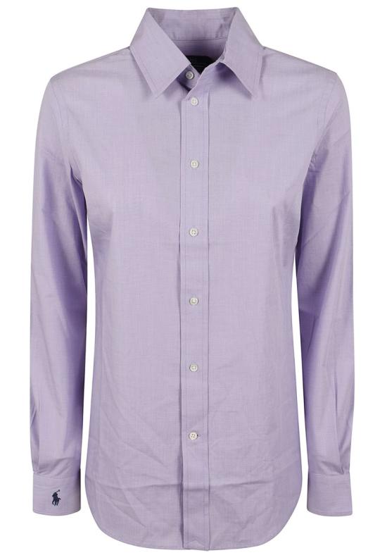 26FW 폴로 랄프로렌 포니로고 코튼 셔츠 211941509 003 Purple