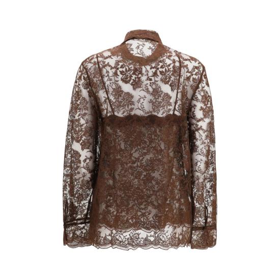 26FW 에르마노 설비노 블라우스 ERD492K393CSAPEYF91012BB BROWN - ERMANNO SCERVINO
