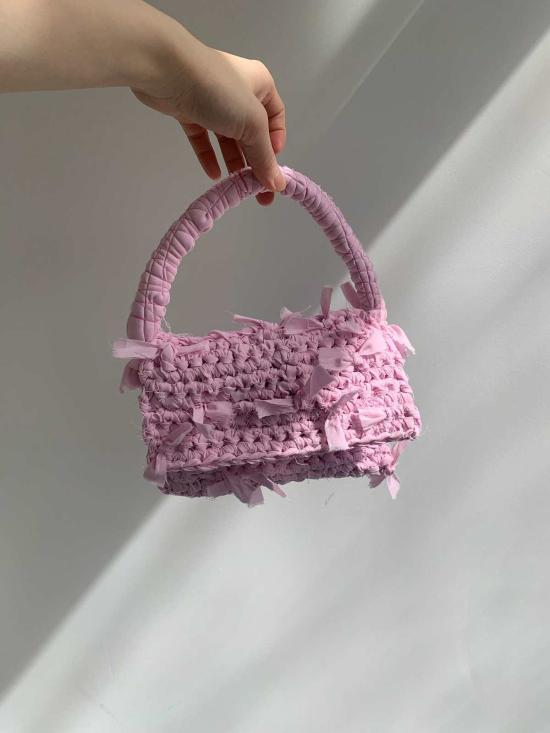  cotton canvas 가방 핑크색 면 캔버스 미니 제단 - OTHER BRANDS
