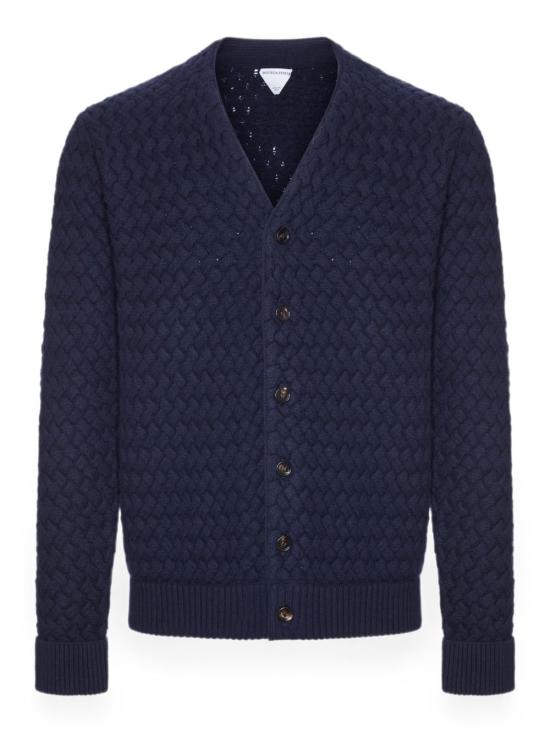 26FW 보테가베네타 가디건 A0021N V6UI0 4071 MIDNIGHT BLUE DOM - BOTTEGA VENETA