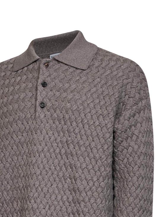 26FW 보테가베네타 폴로 티셔츠 A000K9 V6UI0 1830 GRAY DOM - BOTTEGA VENETA