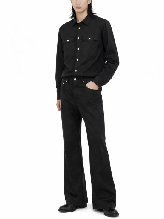 26SS 릭 오웬스 스트레이트 팬츠 RU01F2335N09 Black - RICK OWENS