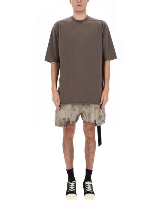 26SS 릭 오웬스 반팔 티셔츠 DU01F4274RIG34 LIGHT GREY - RICK OWENS