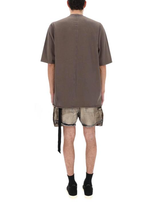 26SS 릭 오웬스 반팔 티셔츠 DU01F4274RIG34 LIGHT GREY - RICK OWENS