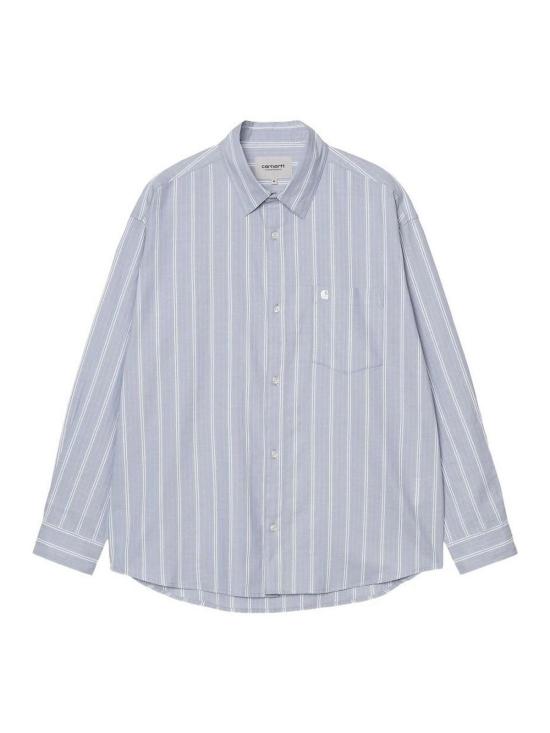 26SS 칼하트 WIP 롱슬리브 빌 셔츠 빌 스트라이프 I0362013ODXX WHITE