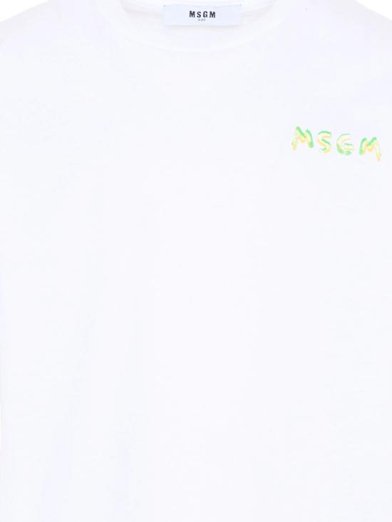 26SS [키즈] 엠에스지엠 티셔츠 S6MSJUTH003 001 BIANCO - MSGM